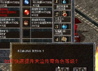 如何快速提升天泣传奇角色等级? 如何快速提升天泣传奇角色等级?