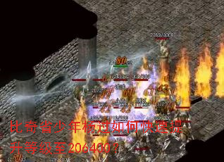 比奇省少年杨过如何快速提升等级至206400? 比奇省少年杨过如何快速提升等级至206400?