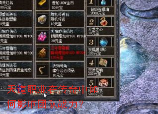 天道职业在传奇中如何影响团队战力? 天道职业在传奇中如何影响团队战力?
