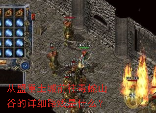 从盟重土城前往毒蛇山谷的详细路线是什么? 从盟重土城前往毒蛇山谷的详细路线是什么?