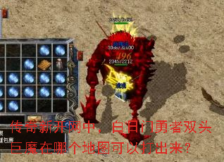 传奇新开网中,白日门勇者双头巨魔在哪个地图可以打出来? 传奇新开网中,白日门勇者双头巨魔在哪个地图可以打出来?