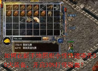 如何在新手地图刷小怪快速凑齐30火装备,开启30%打怪吸血? 如何在新手地图刷小怪快速凑齐30火装备,开启30%打怪吸血?