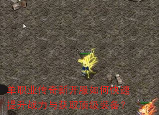 单职业传奇新开服如何快速提升战力与获取顶级装备? 单职业传奇新开服如何快速提升战力与获取顶级装备?