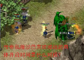 传奇私服沙巴克攻城战的具体开启时间是什么时候? 传奇私服沙巴克攻城战的具体开启时间是什么时候?