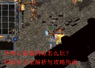 传奇sf富豪捐献怎么玩?捐献玩法全解析与攻略指南 传奇sf富豪捐献怎么玩?捐献玩法全解析与攻略指南