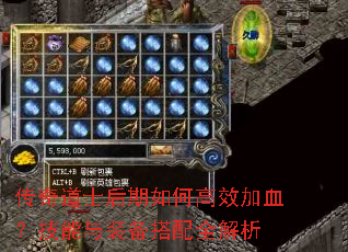 传奇道士后期如何高效加血?技能与装备搭配全解析 传奇道士后期如何高效加血?技能与装备搭配全解析