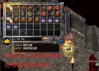 沃玛寺庙三层的怪物会掉落技能书吗? 沃玛寺庙三层的怪物会掉落技能书吗?