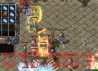 新开传奇私服如何快速提升角色等级?装备获取攻略有哪些? 新开传奇私服如何快速提升角色等级?装备获取攻略有哪些?
