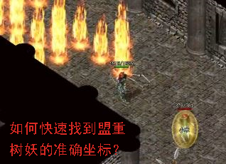 如何快速找到盟重树妖的准确坐标? 如何快速找到盟重树妖的准确坐标?