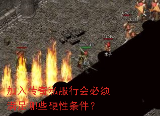 加入传奇私服行会必须满足哪些硬性条件? 加入传奇私服行会必须满足哪些硬性条件?