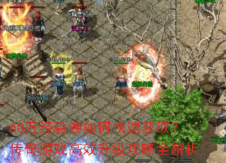 60万经验卷如何快速获取?传奇游戏高效升级攻略全解析 60万经验卷如何快速获取?传奇游戏高效升级攻略全解析