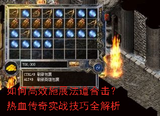 如何高效施展法道合击?热血传奇实战技巧全解析 如何高效施展法道合击?热血传奇实战技巧全解析