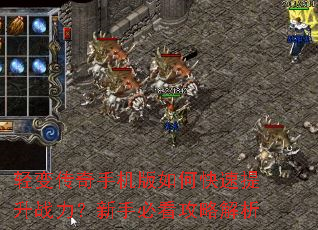 轻变传奇手机版如何快速提升战力?新手必看攻略解析 轻变传奇手机版如何快速提升战力?新手必看攻略解析